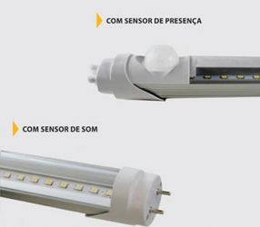 Lâmpada LED Tubular T8 - Linha Sensor Presença/Som